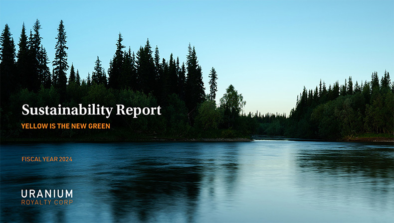 Uranium Royalty Sustainability Report 2024